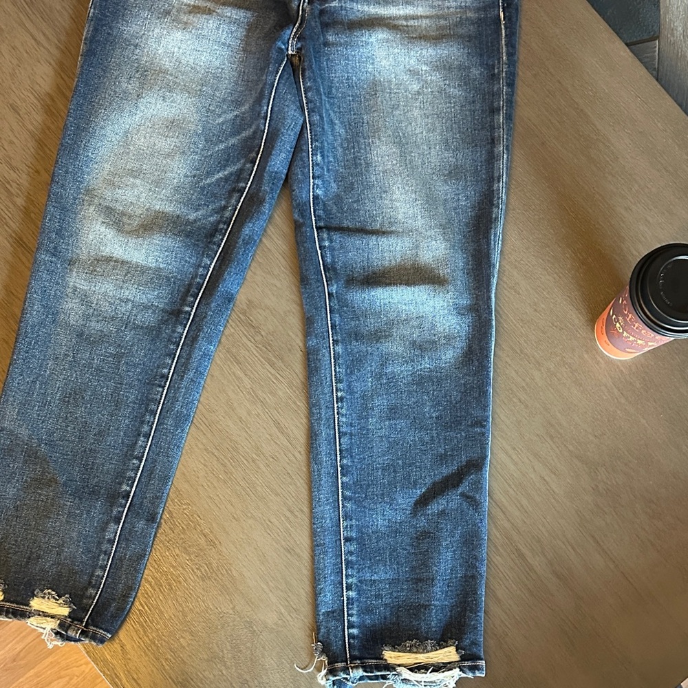 BKE Dark Blue Cropped Jeans